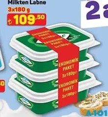 MİLKTEN LABNE 3X180 G fiyat ve kampanya bilgisi
